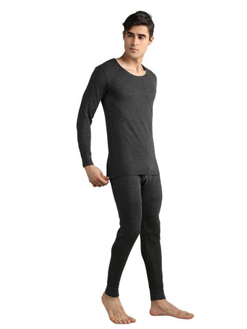 Neva Men's Esancia Round Neck Full Sleeve Thermal Upper & Bottom Set